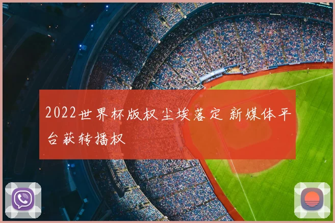 2022世界杯版权尘埃落定 新媒体平台获转播权